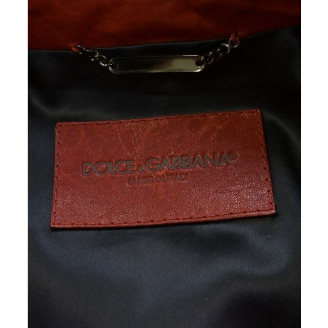 DOLCE&GABBANA(ドルチェアンドガッバーナ)のDOLCE&GABBANA ライダース 46(M位) 赤 【古着】【中古】 メンズのジャケット/アウター(ライダースジャケット)の商品写真