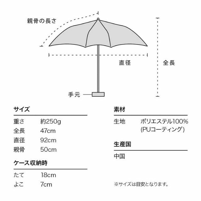 【色: オフ】Wpc. 日傘 遮光インサイドカラーtiny オフ 50cm 完全