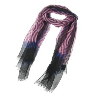 ドリスヴァンノッテン(DRIES VAN NOTEN)のDRIES VAN NOTEN ストール ONE 紫x白xピンク等(総柄) 【古着】【中古】(ストール)