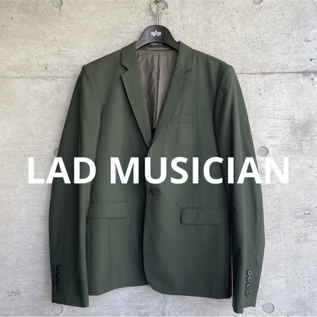 LAD MUSICIAN(ラッドミュージシャン)のラッドミュージシャン カーキ ウールテーラードジャケット 定価56,000円 メンズのジャケット/アウター(テーラードジャケット)の商品写真