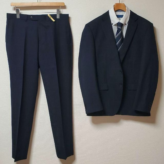 AOKI(アオキ)のRITORNO　メンズ　スーツ　セットアップ　ウォッシャブル　ネイビー　チェック メンズのスーツ(セットアップ)の商品写真