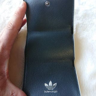 ☆購入カード付☆バレンシアガ × アディダス 折り財布 白 限定色 コラボ