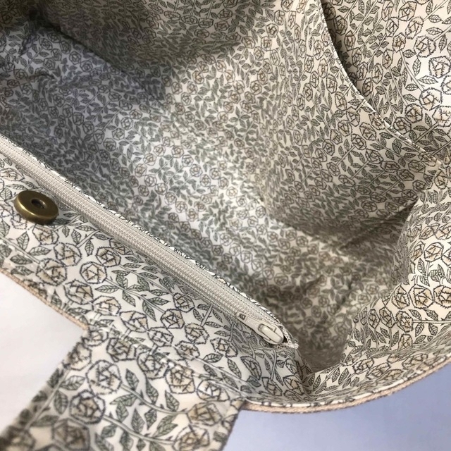 u)ミナペルホネン☆ハンドメイド パッチバッグ(green×orange系) 5
