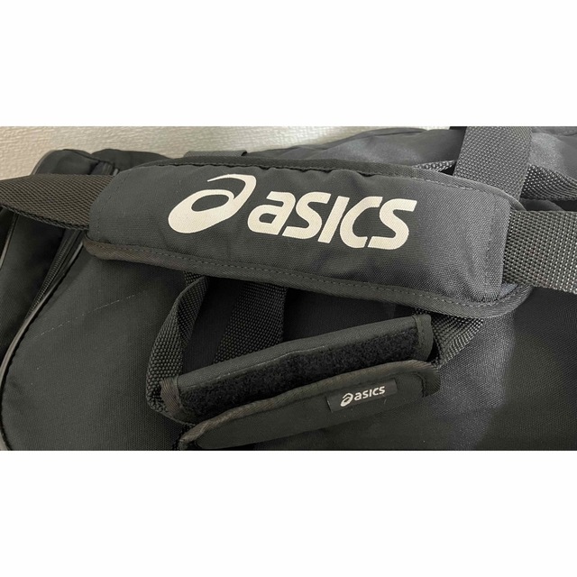 asics - アシックス ボストンバッグ バスケ スポーツ ブラック 