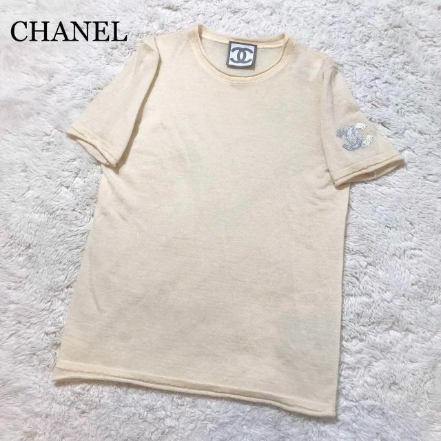 超希少】CHANEL シャネル サマー セーター カシミヤ100% ココマーク