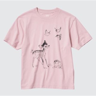 ユニクロ(UNIQLO)の【新品・未使用】ディズニー・スケッチブック・メモリーズ UT ピンク XL(Tシャツ(半袖/袖なし))