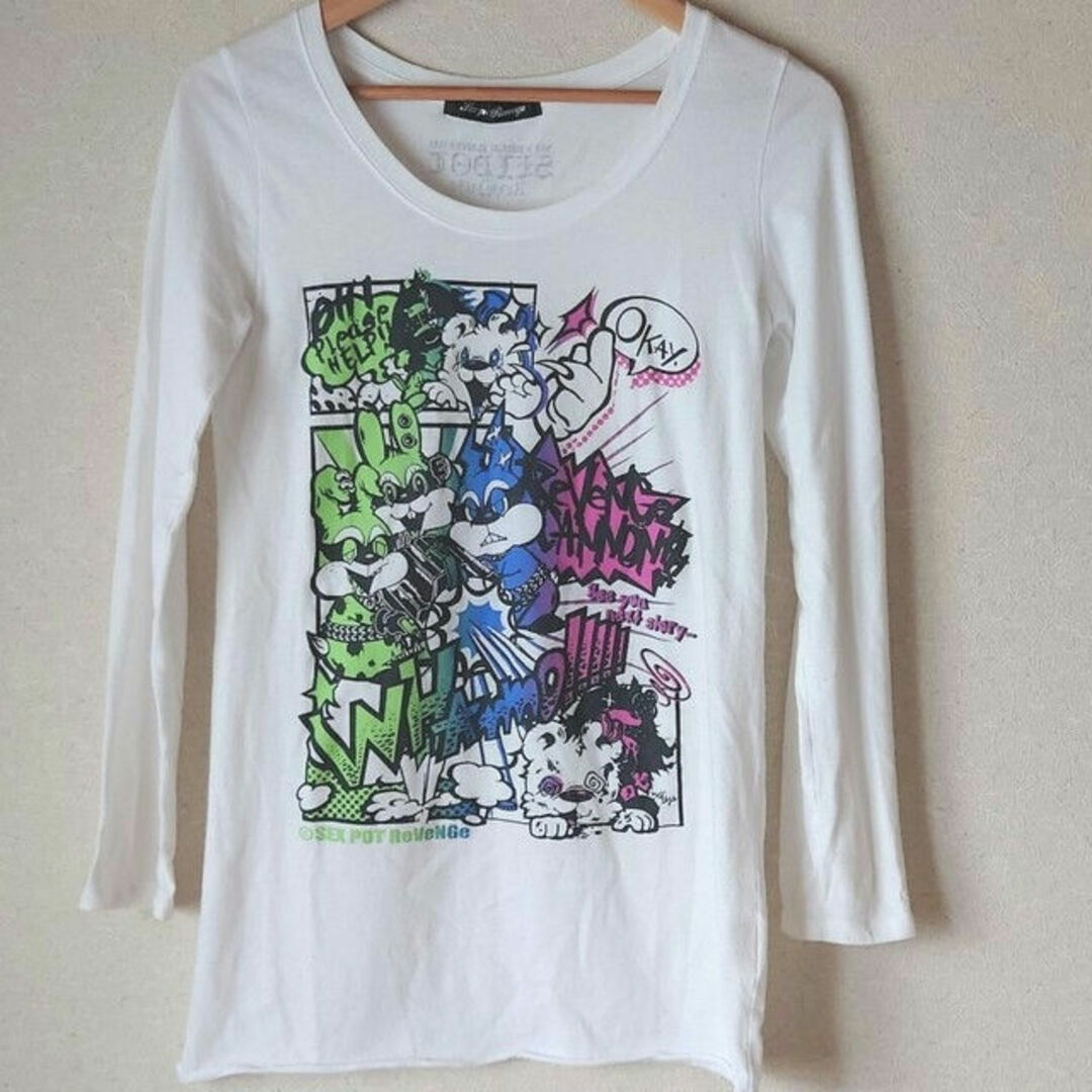 SEX POT ReVeNGe(セックスポットリベンジ)のSEX POT ReVeNGe セックスポットリベンジ　ロンT　ロングTシャツ レディースのトップス(カットソー(長袖/七分))の商品写真