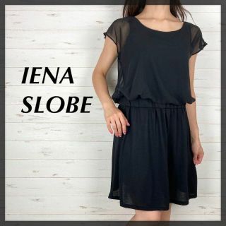 スローブイエナ(SLOBE IENA)のSLOBEIENA スローブイエナ ウエスト切り替え シースルー ワンピース(ひざ丈ワンピース)