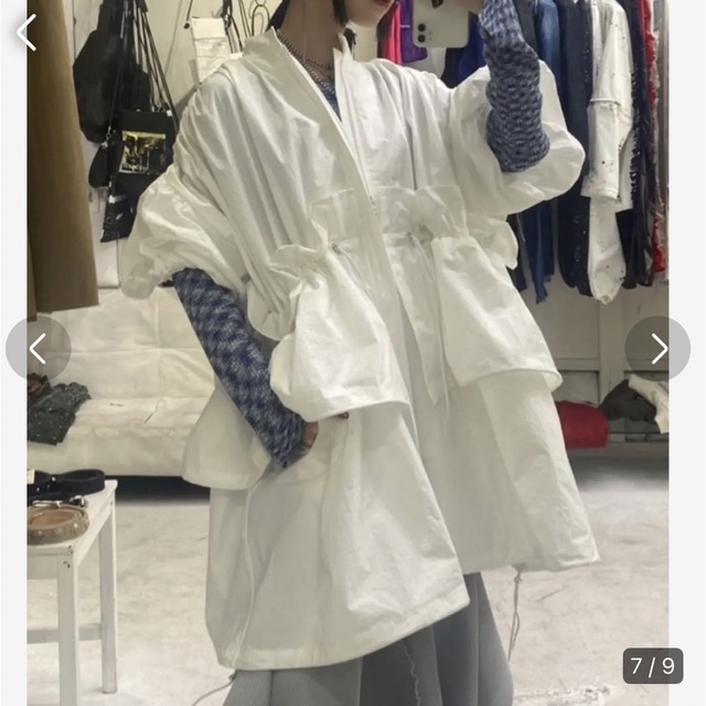 レトロマッチラベル 北欧デザイン 鳥 BELPER STRINGS JACKET WHITE