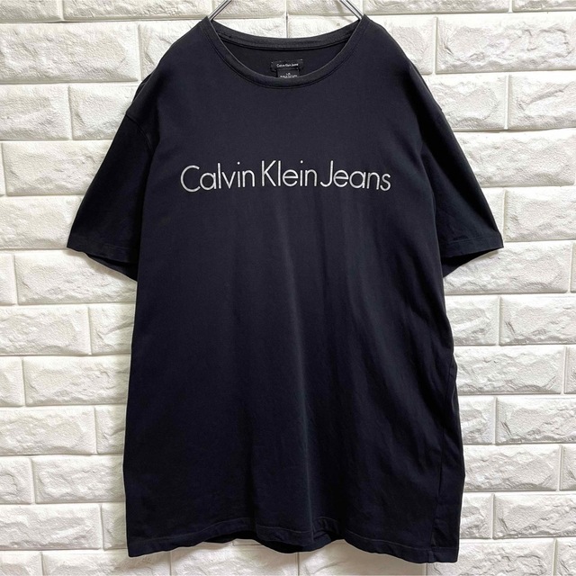 Calvin Klein(カルバンクライン)のカルバンクライン　半袖Tシャツ　デカロゴ　メンズLサイズ メンズのトップス(Tシャツ/カットソー(半袖/袖なし))の商品写真