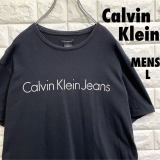 カルバンクライン(Calvin Klein)のカルバンクライン　半袖Tシャツ　デカロゴ　メンズLサイズ(Tシャツ/カットソー(半袖/袖なし))