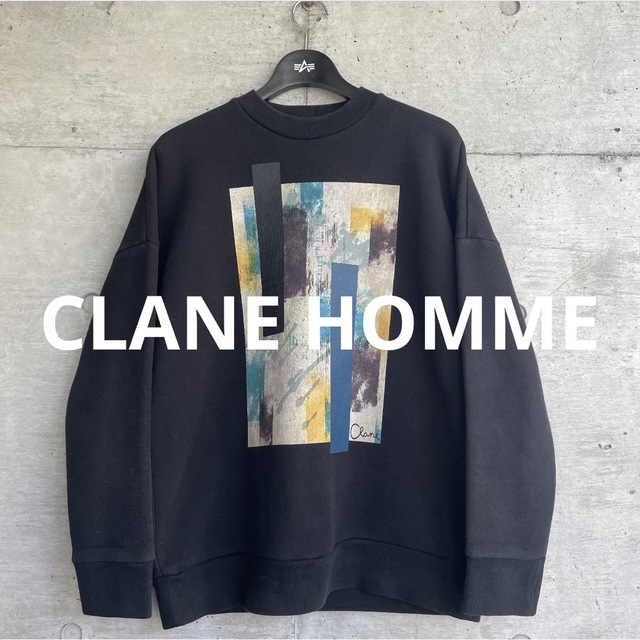 【希少】CLANE HOMME（クラネ オム）1985プリントスウェット