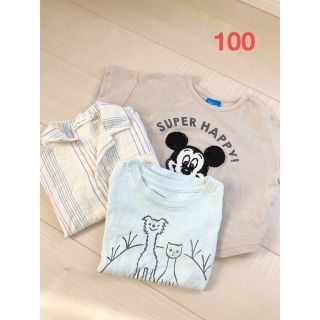 ビームス(BEAMS)の＊ビームスミニ＊グラニフ＊ミッキー＊　100サイズ　男の子半袖セット(Tシャツ/カットソー)