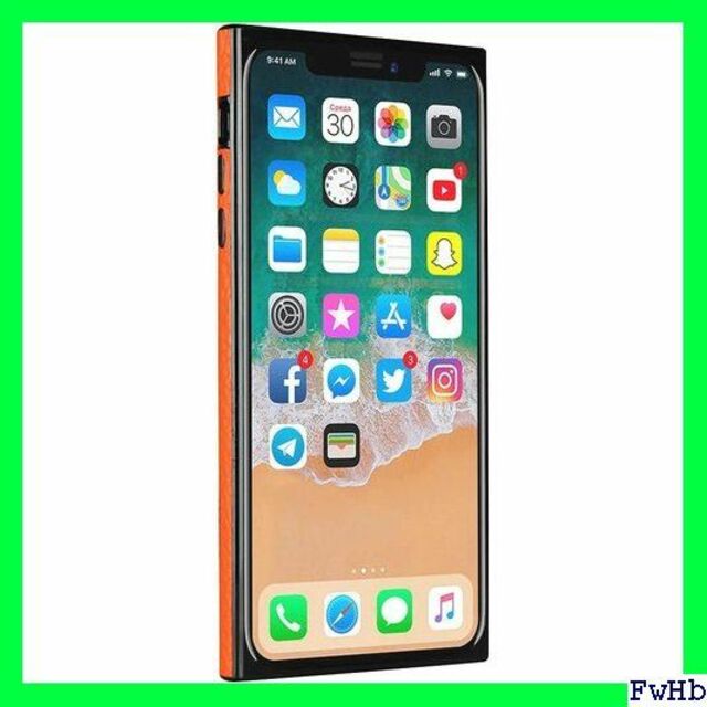 V iPhone XS Max ケース 本革レザー アイフ 択 オレンジ 593 スマホ/家電/カメラのスマホアクセサリー(モバイルケース/カバー)の商品写真