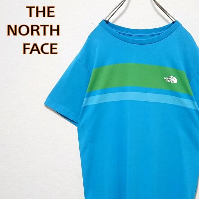 THE NORTH FACE(ザノースフェイス)のザ ノースフェイス フロント ロゴ ボーダー 半袖 Tシャツ メンズのトップス(Tシャツ/カットソー(半袖/袖なし))の商品写真