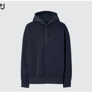 ユニクロ(UNIQLO)の【ブラック、Sサイズ、新品】ドライスウェットハーフジップパー(スウェット)