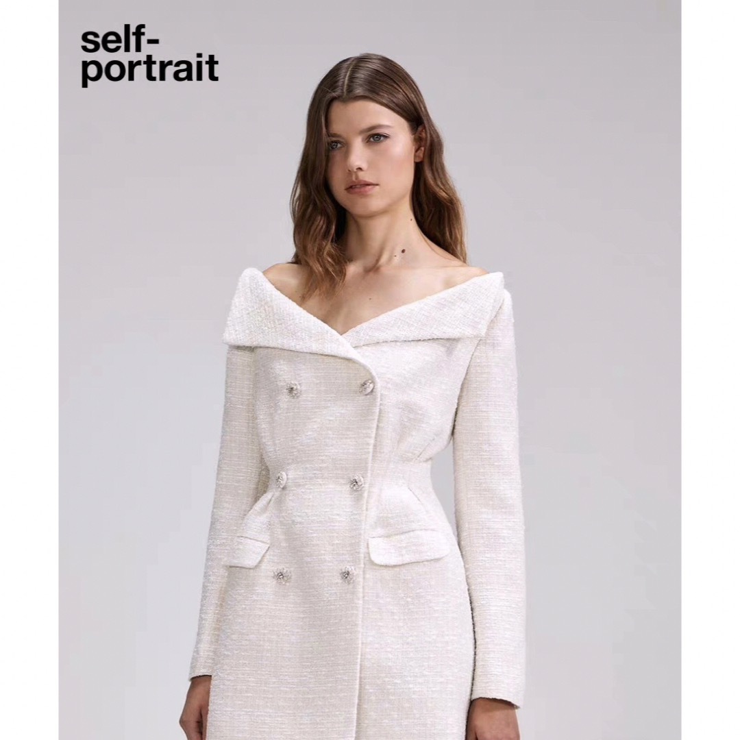 SELF PORTRAIT(セルフポートレイト)のSelfPortrait セルフポートレイト　ミニドレス　コート　ワンピース レディースのフォーマル/ドレス(ミニドレス)の商品写真