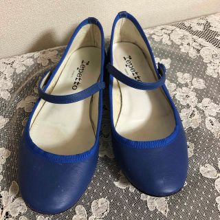 未着用 repetto レペット スエード バレエシューズ 水色 39.5