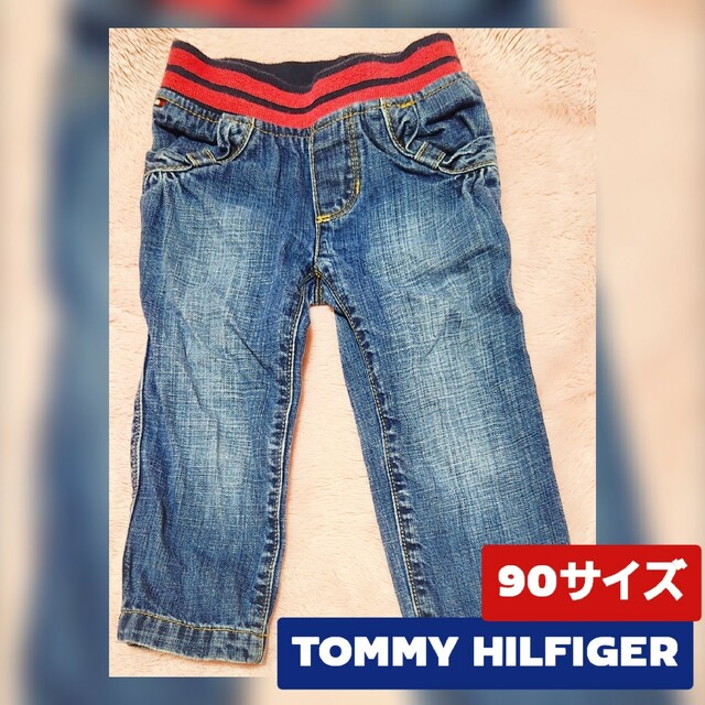 TOMMY HILFIGER(トミーヒルフィガー)のTOMMY HILFIGER　キッズ　デニムパンツ　90サイズ キッズ/ベビー/マタニティのキッズ服女の子用(90cm~)(パンツ/スパッツ)の商品写真