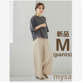 シマムラ(しまむら)の【新品】田中里奈 mysa プリーツパンツ M(カジュアルパンツ)