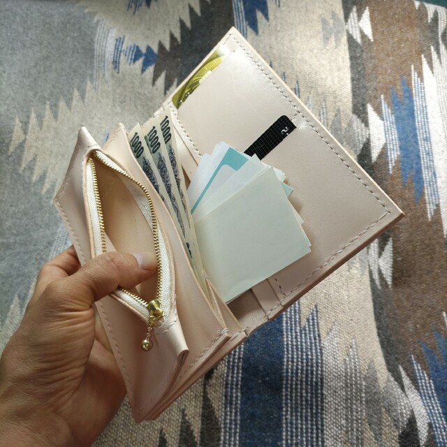 本革 牛革 ハンドメイド 長財布 ロングウォレット no.1042 9