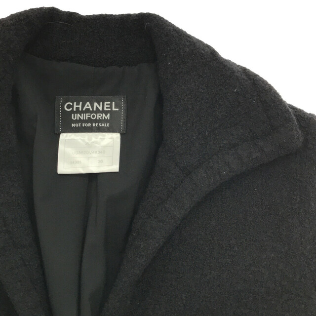 CHANEL シャネル Tweed Jacket U03520V48340 ツイードジャケット ココマークボタン ブラック レディース