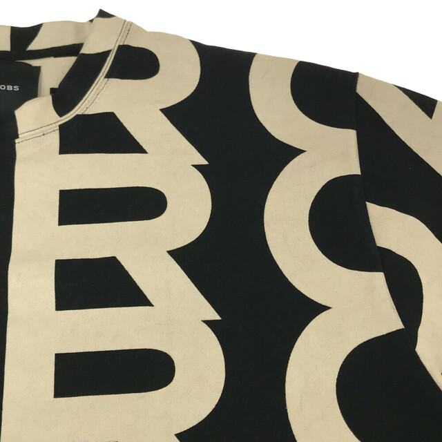 MARC JACOBS(マークジェイコブス)のMARC JACOBS マークジェイコブス 23SS MONOGRAM BIG TEE モノグラム総柄 オーバーサイズ 半袖Tシャツ カットソー C602P26SP22 ブラック/ホワイト メンズのトップス(Tシャツ/カットソー(半袖/袖なし))の商品写真