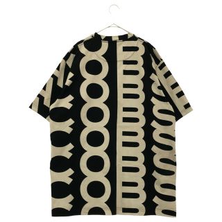 MARC JACOBS マークジェイコブス 23SS MONOGRAM BIG TEE モノグラム総柄 オーバーサイズ 半袖Tシャツ カットソー C602P26SP22 ブラック/ホワイト