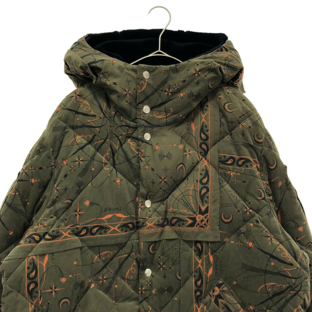 Sacai サカイ 20AW ×Dr. Woo ドクターウー Bandana Print Down Jacket バンダナプリントダウンジャケット 20-0332M ライトブルー