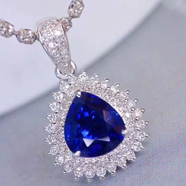 天然 ロイヤルブルーサファイア ダイヤ  ペンダントトップ1.28ct ¥