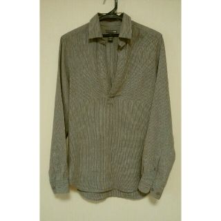 エイチアンドエム(H&M)の★H＆M★リネン★スキッパー★シャツ★(シャツ/ブラウス(長袖/七分))