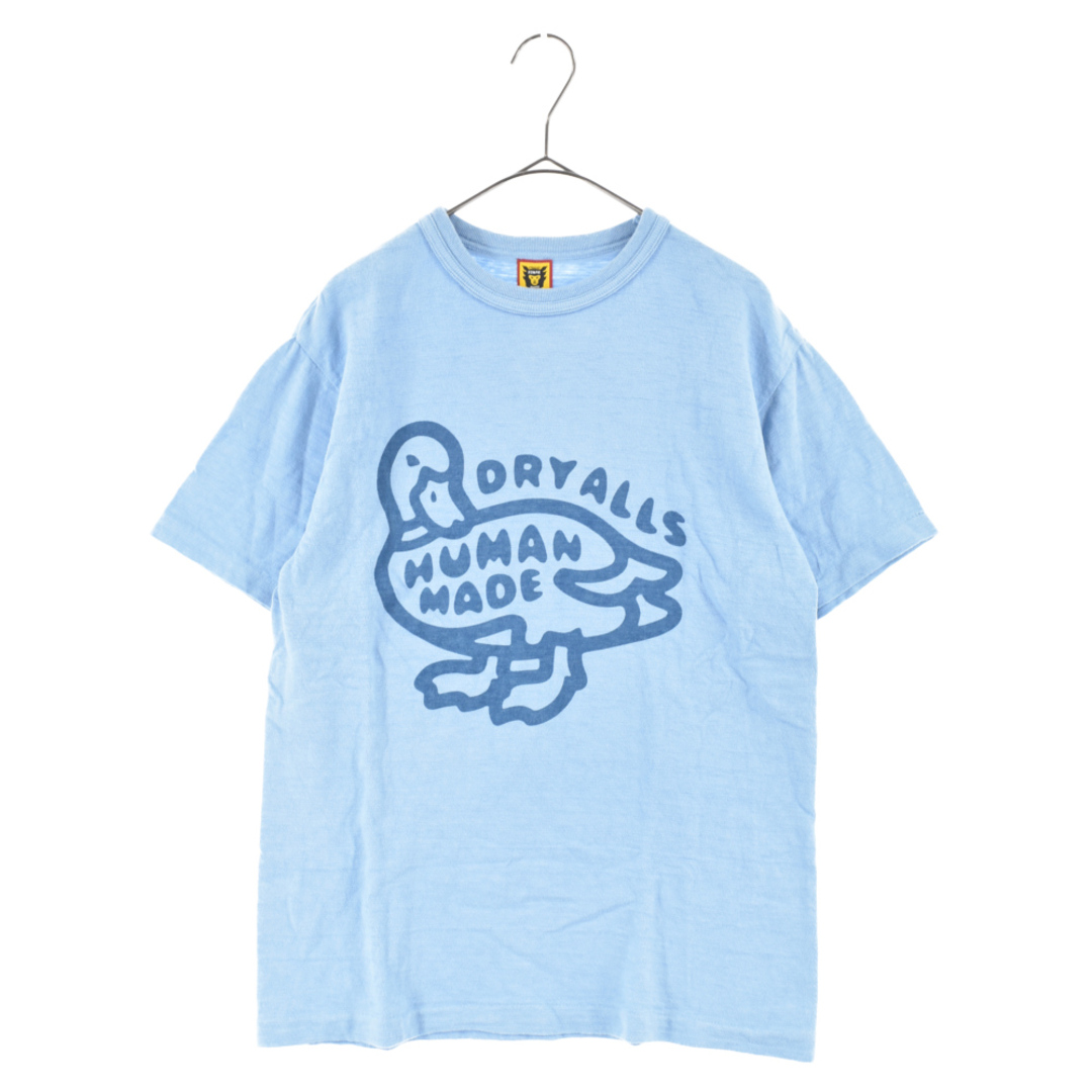 HUMAN MADE ヒューマンメイド 22SS COLOR T-SHIRT フロントダックプリントクルーネック半袖Tシャツ ライトブルー