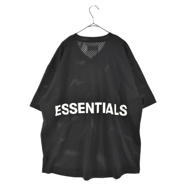 FOG Essentials エフオージー エッセンシャルズ バックロゴプリント メッシュ 半袖Tシャツ ゲームシャツ ブラック