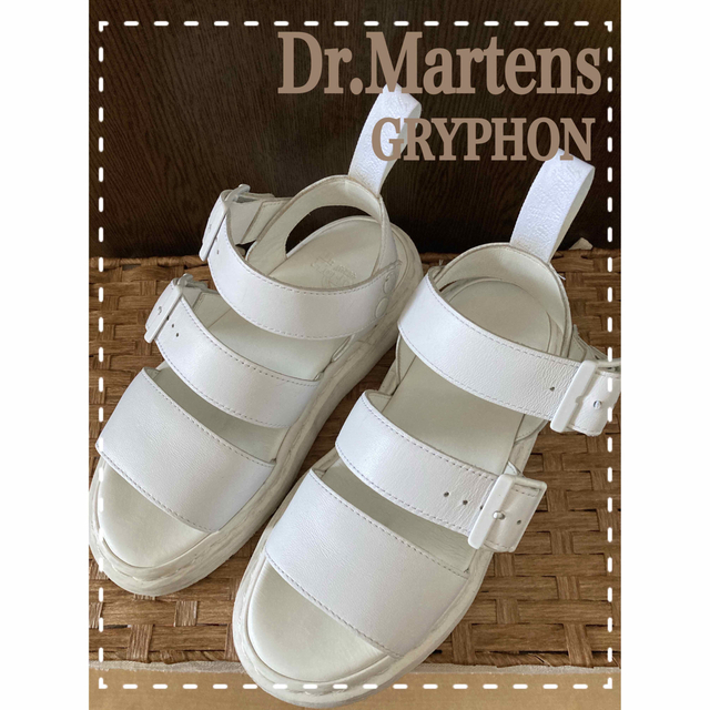 値下げ中⭐️Dr.MartensGRYPHOマーチンレザーサンダル　ホワイトサンダル