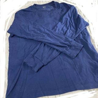 ユニクロ(UNIQLO)の送料込＊1度使用 ユニクロ＊うっすらあたたかロンT(Tシャツ/カットソー(七分/長袖))