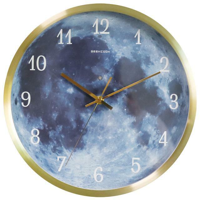 【並行輸入】発光月型掛け時計 12888n23