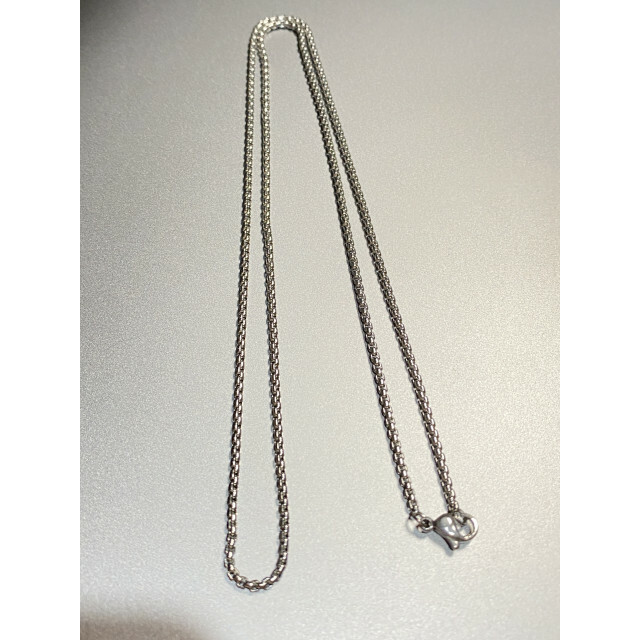 ボックスチェーンネックレス 2mm 60cm シルバー 韓国