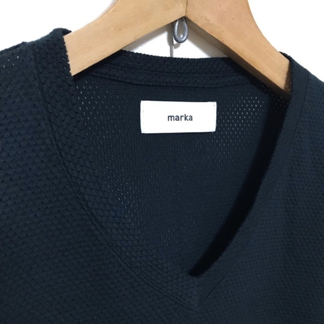 marka(マーカ)のmarka V NECK plain eyelet M20A-19CS01B メンズのトップス(Tシャツ/カットソー(半袖/袖なし))の商品写真