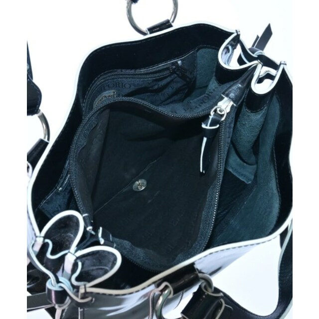 Emporio Armani(エンポリオアルマーニ)のEMPORIO ARMANI エンポリオアルマーニ ハンドバッグ - 黒 【古着】【中古】 レディースのバッグ(ハンドバッグ)の商品写真