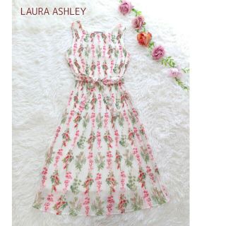 ローラアシュレイ(LAURA ASHLEY)のYUKI's shop様専用　Laura Ashley　シフォンワンピ(ロングワンピース/マキシワンピース)