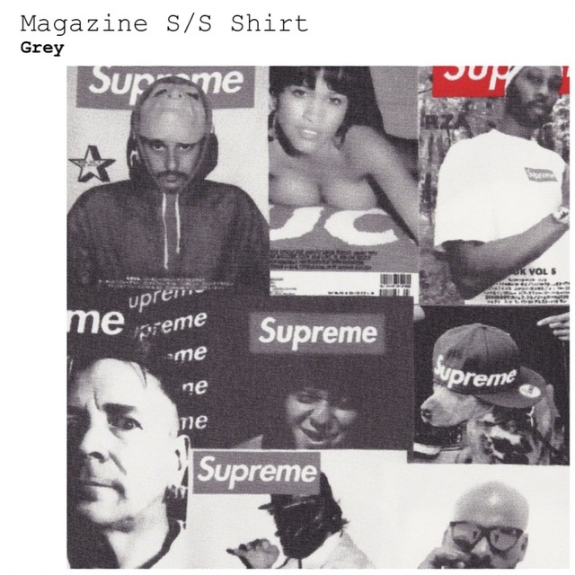 Supreme Magazine S/S Shirt "Grey"シュプリーム
