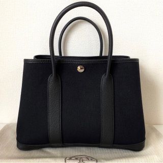 エルメス(Hermes)のほぼ新品 HERMES ガーデンパーティ TPM ブラック トワルミリタリー(その他)