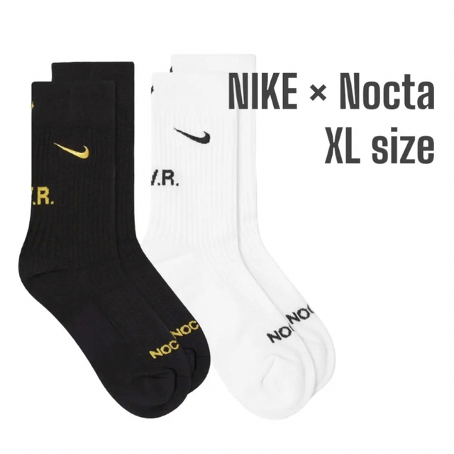 Drake(ドレイク)のNike NOCTA NRG SNKR Crew Socks ドレイク 靴下 メンズのレッグウェア(ソックス)の商品写真