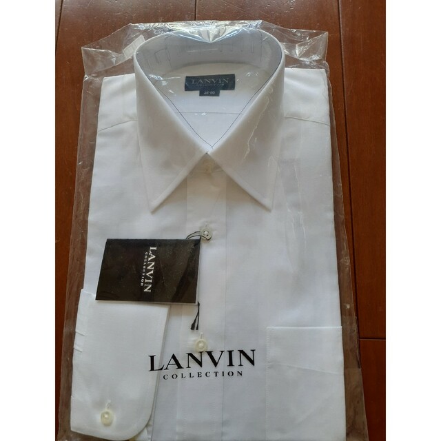 LANVIN COLLECTION - LANVIN COLLECTION/長袖 白 綿/麻 Yシャツ 38-80 ...