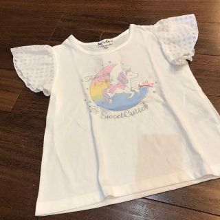 新品　130㎝　フリルTシャツ　ユニコーン(Tシャツ/カットソー)