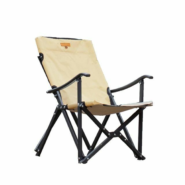 【色: BEIGE】S'moreスモア Alumi High Armchairスポーツ/アウトドア