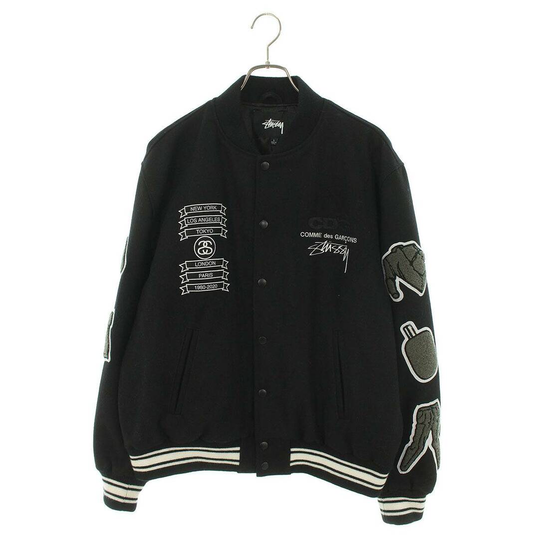 ステューシー  CDG 40th Anniversary Jacket 40周年記念ダブルネームスタジャンブルゾン  メンズ L