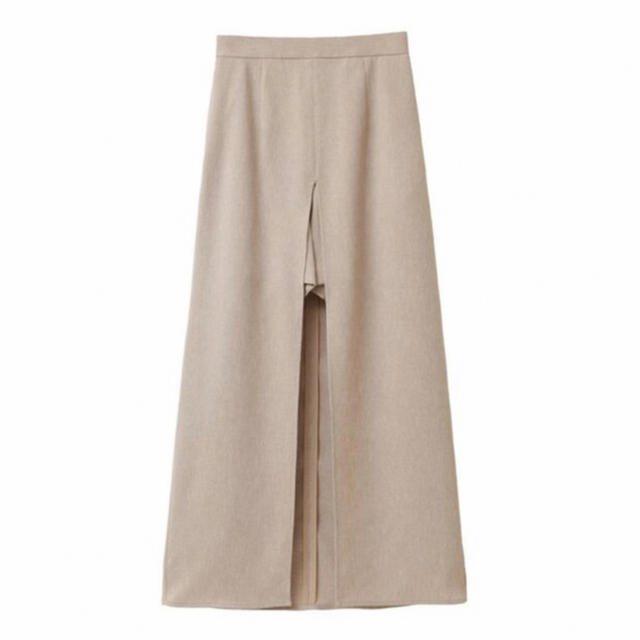 CLANE┊DEEP SLIT SHORT PANTS LAYER SKIRT