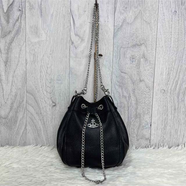極美品♡ヴィヴィアンウエストウッド オーブ ドローストリング ショルダーバッグ