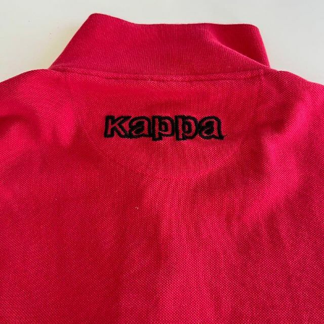 kappa ポロシャツ　ワンポイントロゴ刺繍　古着　Lサイズ メンズのトップス(ポロシャツ)の商品写真